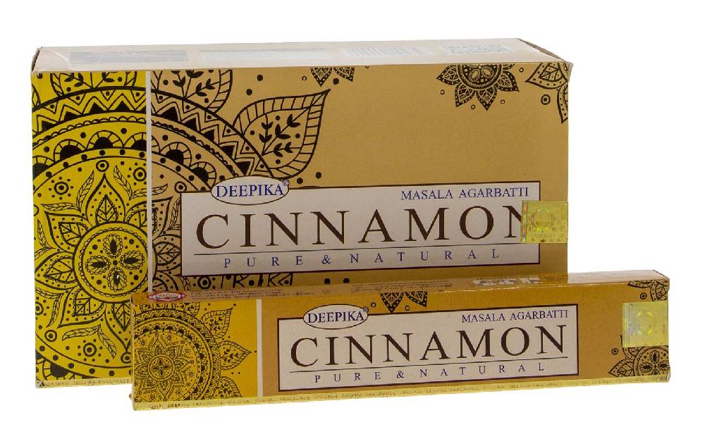 Kunst Und Magie Deepika Cinnamon Zimt Räucherstäbchen 12er Großpackung im Angebot