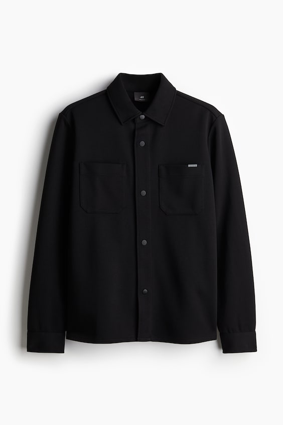 HM Overshirt aus Scuba in Regular Fit Neueste Stile