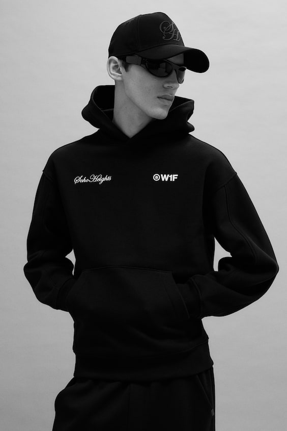 HM Bedruckter Hoodie in Oversized Fit Bis zu 60% Rabatt