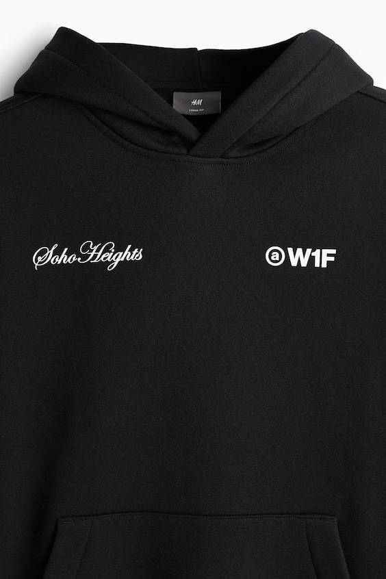 HM Bedruckter Hoodie in Oversized Fit Bis zu 60% Rabatt