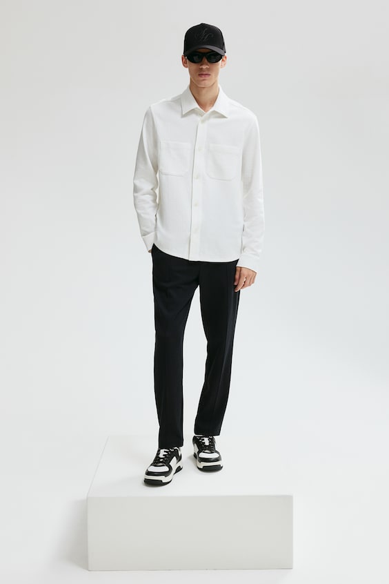 HM Overshirt mit Struktur in Regular Fit Discount Store für neue Produkte
