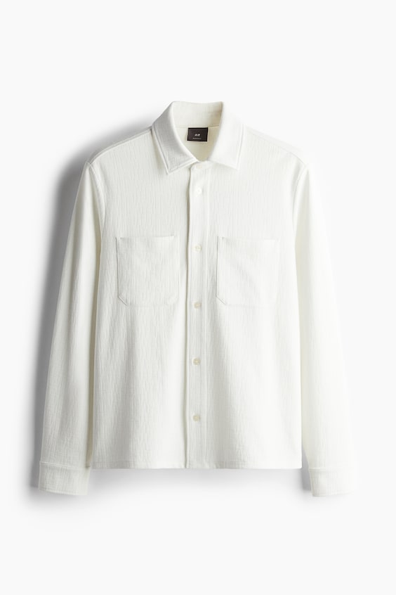 HM Overshirt mit Struktur in Regular Fit Discount Store für neue Produkte