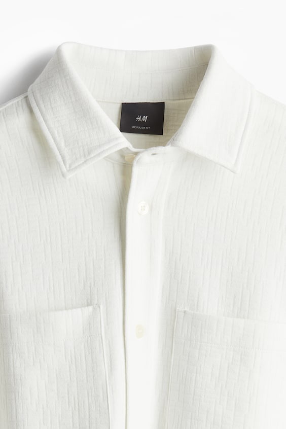 HM Overshirt mit Struktur in Regular Fit Discount Store für neue Produkte