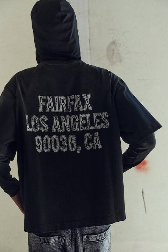 HM Bedrucktes T-Shirt in Oversized Fit Super Rabatt