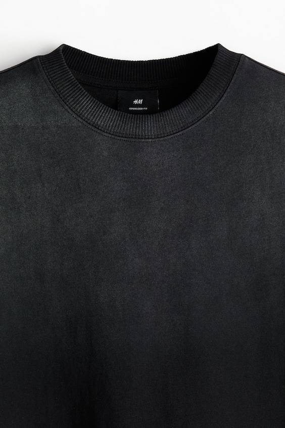 HM Bedrucktes T-Shirt in Oversized Fit Super Rabatt