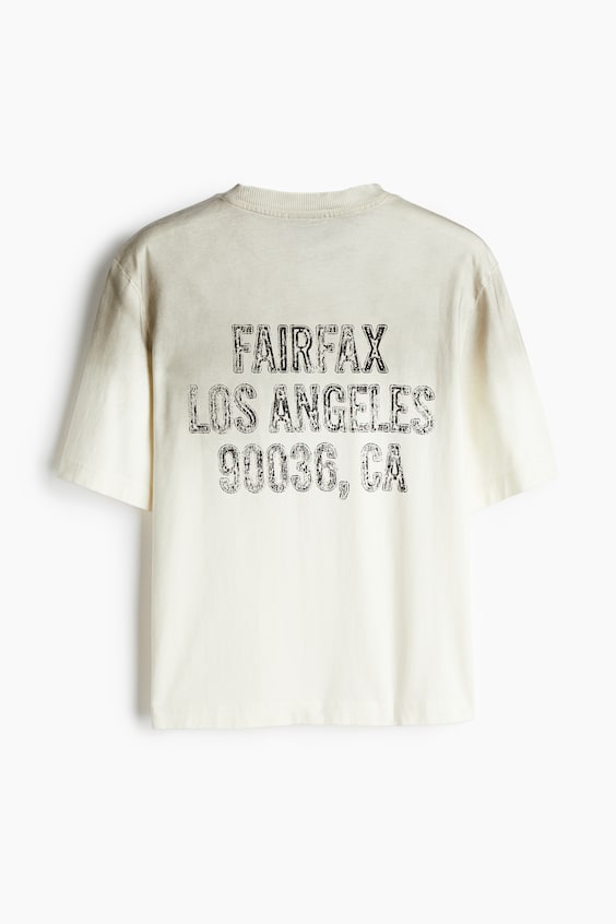HM Bedrucktes T-Shirt in Oversized Fit Riesige Rabatte