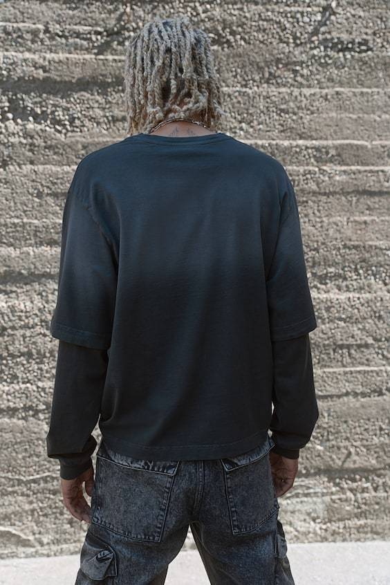 HM Doppellagiges T-Shirt in Oversized Fit 50% Rabatt mit kostenlosem Versand