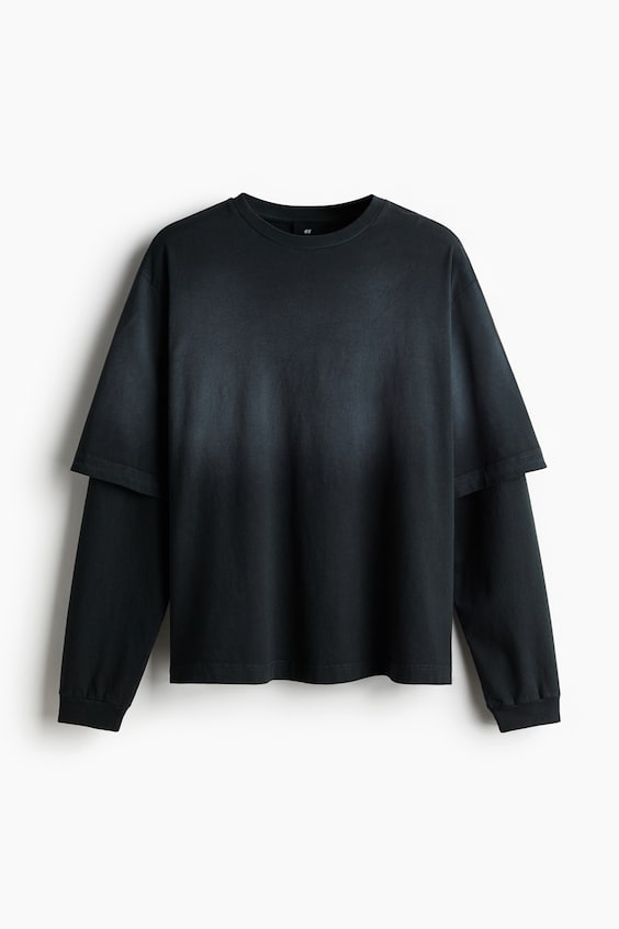 HM Doppellagiges T-Shirt in Oversized Fit 50% Rabatt mit kostenlosem Versand