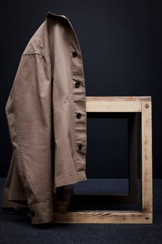 HM Overshirt aus Twill in Regular Fit Verkauf