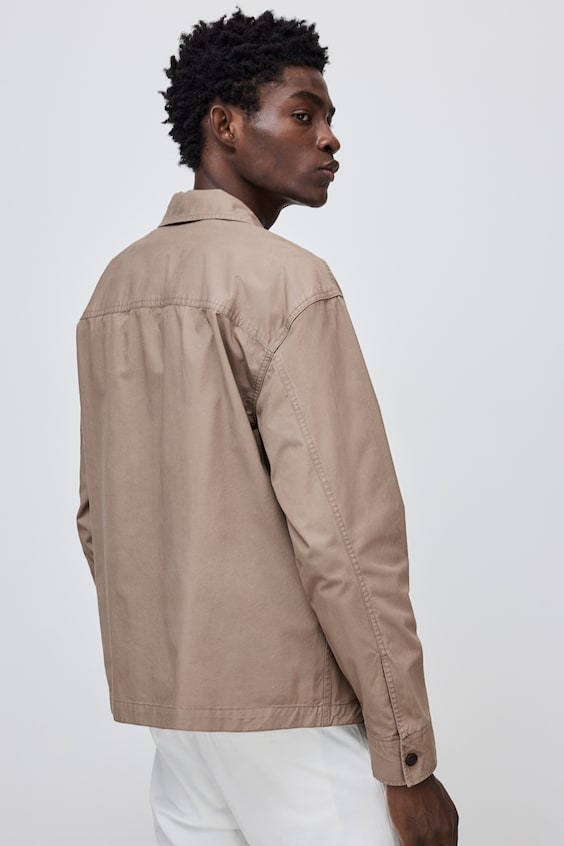HM Overshirt aus Twill in Regular Fit Verkauf