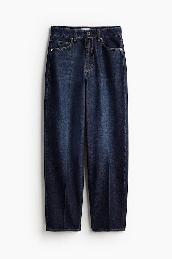 HM Schmal zulaufende Jeans Bügelfalten Kostenloser Versand