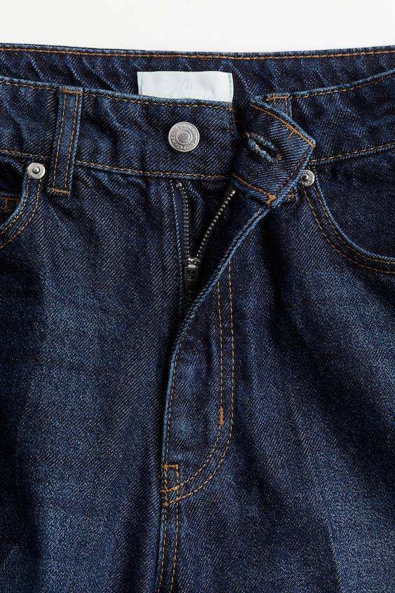 HM Schmal zulaufende Jeans Bügelfalten Kostenloser Versand
