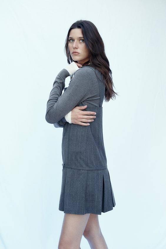 HM Trägerkleid mit Faltenrock Begrenztes Angebot