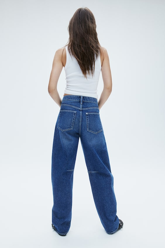 HM Super Barrel Regular Jeans Online Shopping