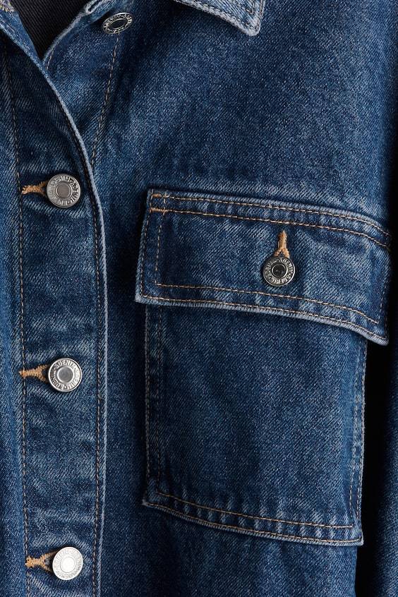 HM Denimjacke mit Bindegürtel Saisonschlussverkauf