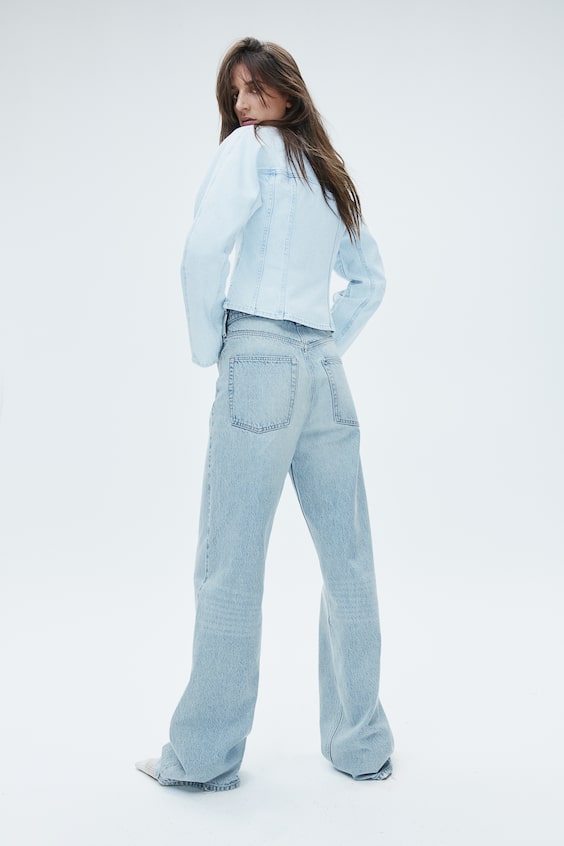 HM Wide Ultra High Jeans Black Friday
