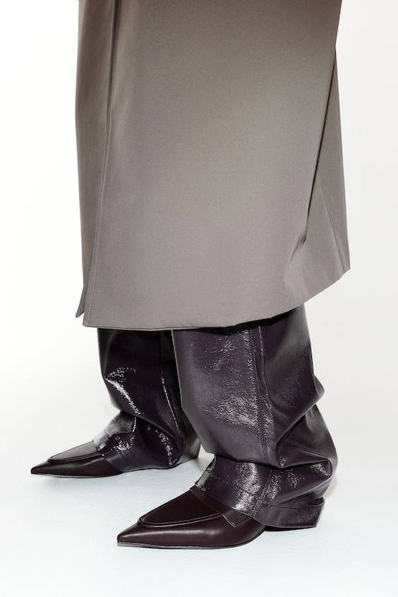 HM Straight coated trousers Muttertagsangebot