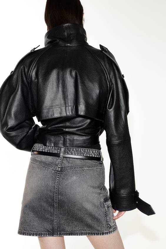 HM Cargo-Minirock aus Denim Heißer Verkauf