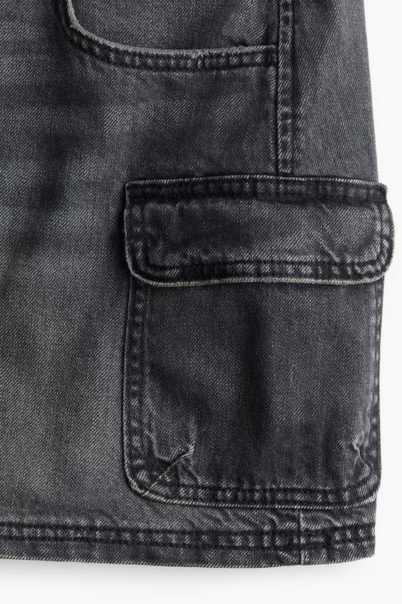 HM Cargo-Minirock aus Denim Heißer Verkauf