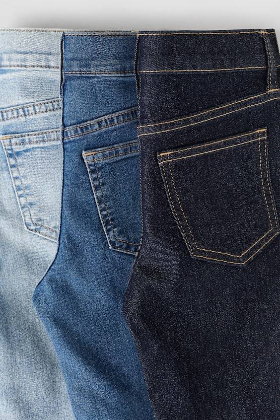 HM 3er-Pack Comfort Stretch Slim Fit Jeans