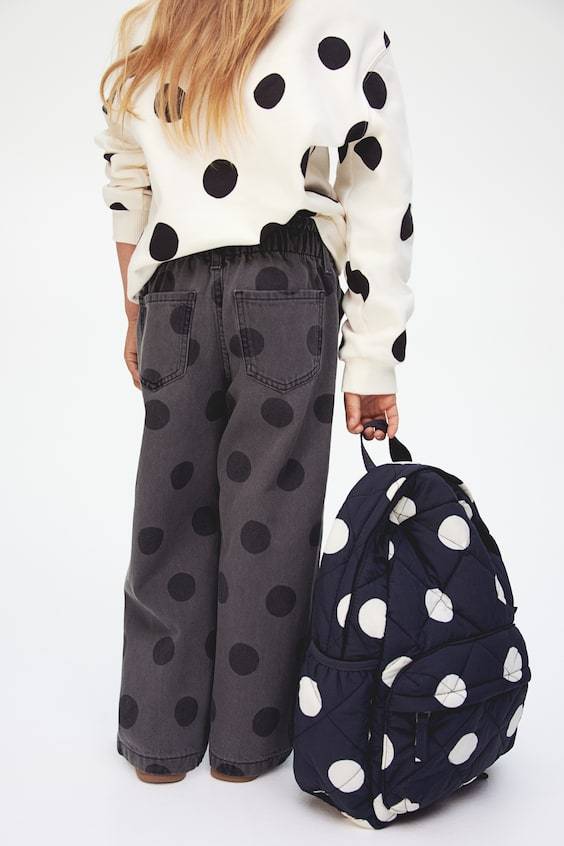 HM Patterned Wide Leg Jeans Verkauf