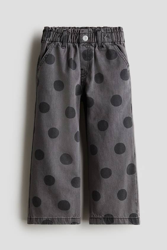 HM Patterned Wide Leg Jeans Verkauf