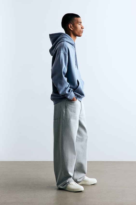 HM Hoodie in Loose Fit Heißer Verkauf