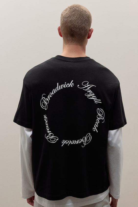 HM Bedrucktes T-Shirt in Loose Fit Top Angebot