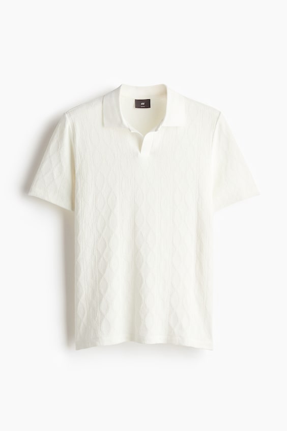 HM Strukturiertes Poloshirt in Slim Fit Verkauf