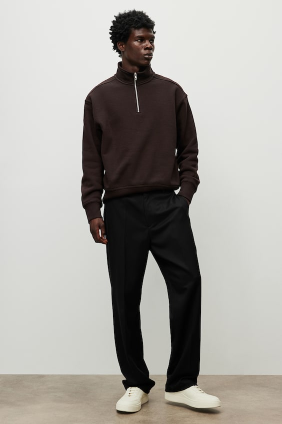 HM Sweatshirt mit Zipper in Loose Fit Angebote