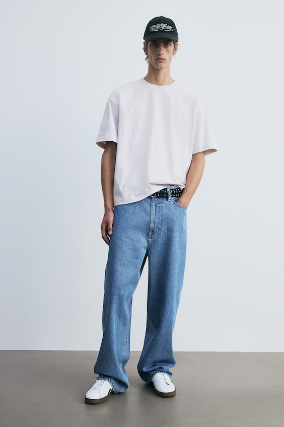 HM Baumwoll-T-Shirt in Oversize-Passform Sonderangebot