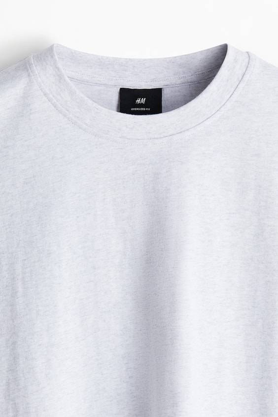 HM Baumwoll-T-Shirt in Oversize-Passform Sonderangebot