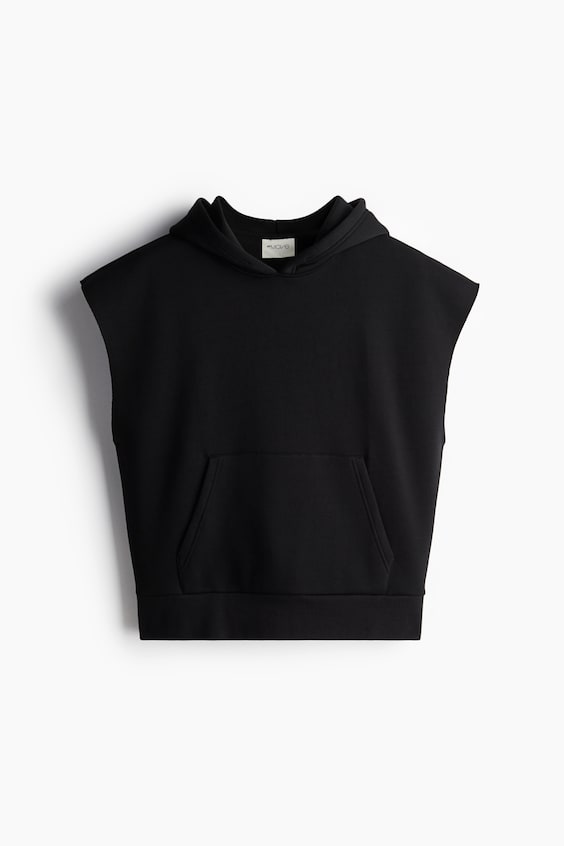 HM Ärmelloser Sport-Hoodie in Loose Fit Exklusivangebot