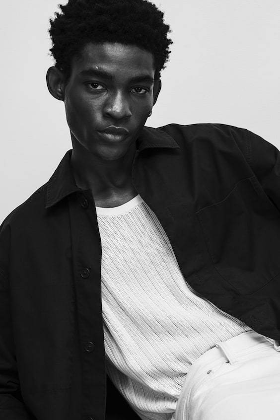HM Overshirt aus Twill in Regular Fit Cyber Monday