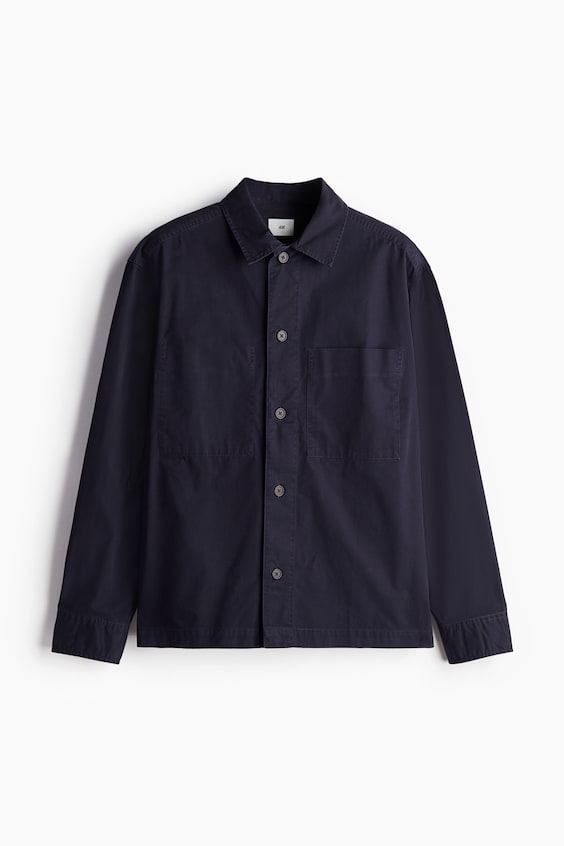 HM Overshirt aus Twill in Regular Fit Cyber Monday