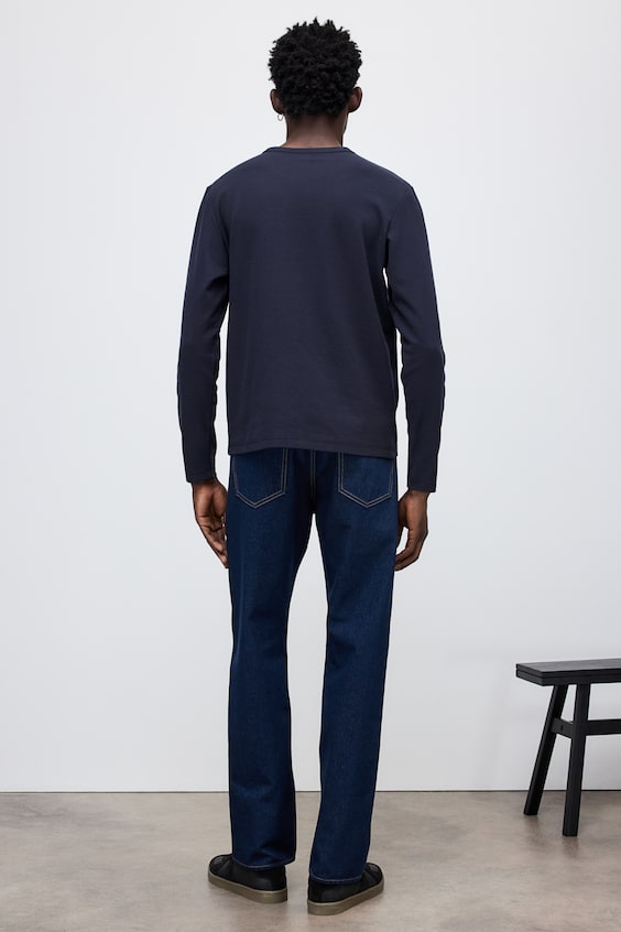 HM Langarmshirt mit Waffelstruktur in Regular Fit Osterangebot