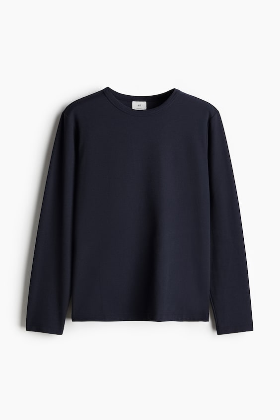 HM Langarmshirt mit Waffelstruktur in Regular Fit Osterangebot
