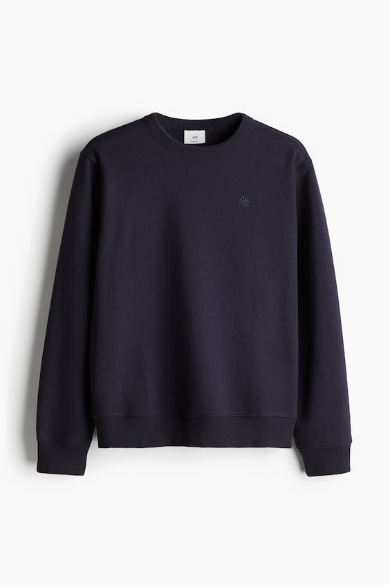 HM Sweatshirt mit Motivstickerei in Regular Fit Valentinstagsangebot