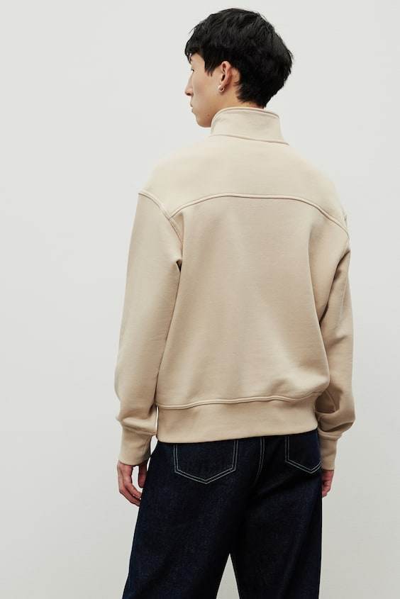HM Sweatshirt mit Zipper in Loose Fit Heißer Verkauf