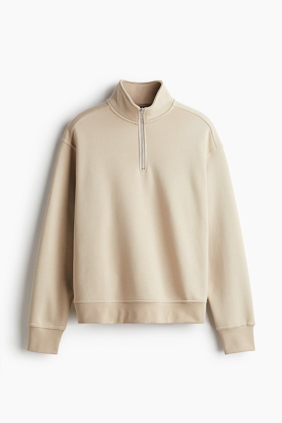HM Sweatshirt mit Zipper in Loose Fit Heißer Verkauf
