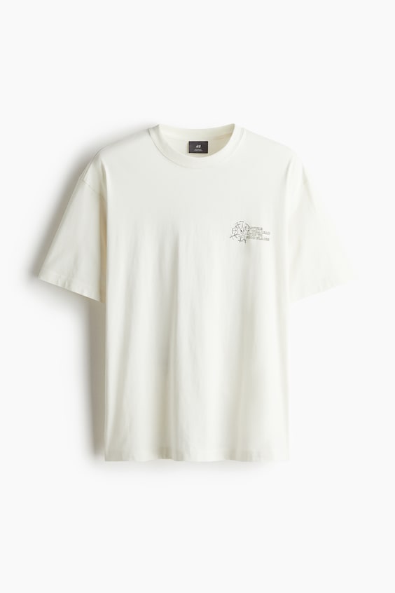 HM Bedrucktes T-Shirt in Loose Fit Blitzangebot