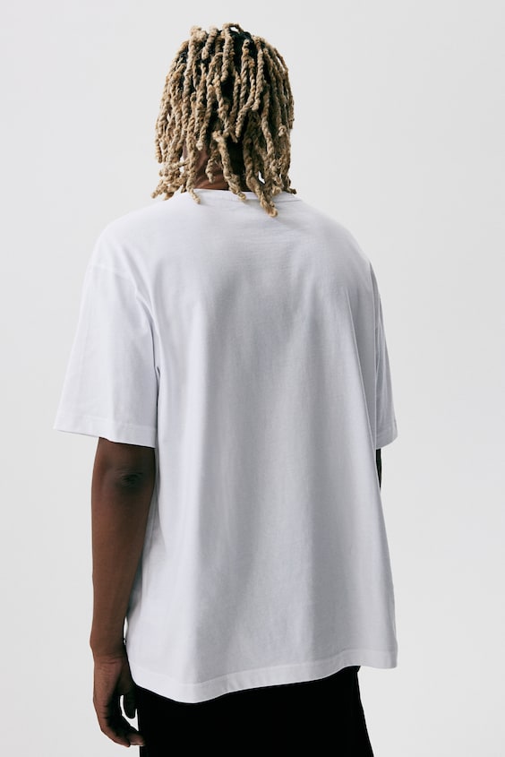 HM Bedrucktes T-Shirt in Loose Fit Letzte 3 Tage