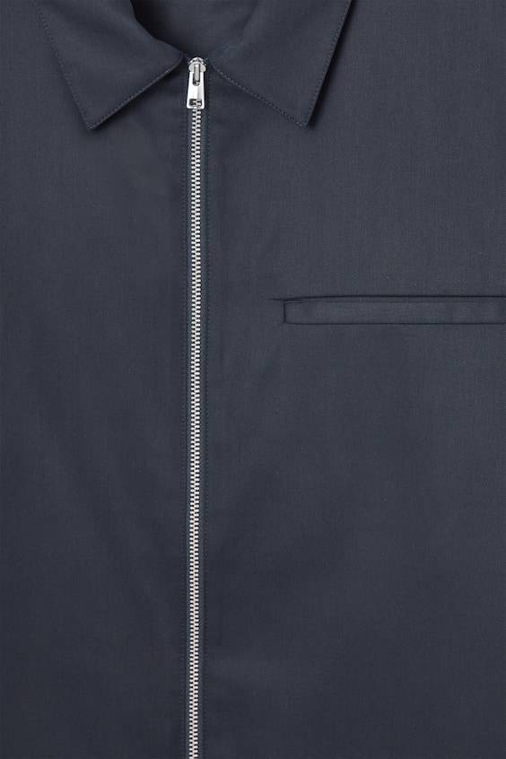 HM HEMDJACKE AUS TWILL MIT REISSVERSCHLUSS Begrenzt auf 3 Tage