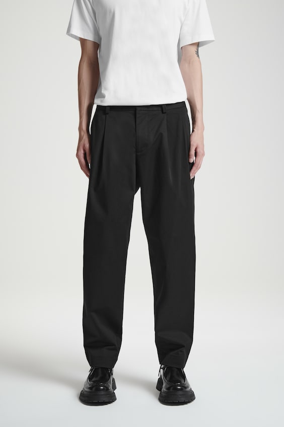 HM BAUMWOLLHOSE MIT FALTEN