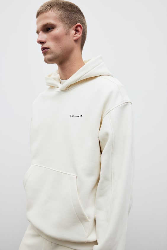 HM Bedruckter Hoodie in Oversized Fit im Angebot