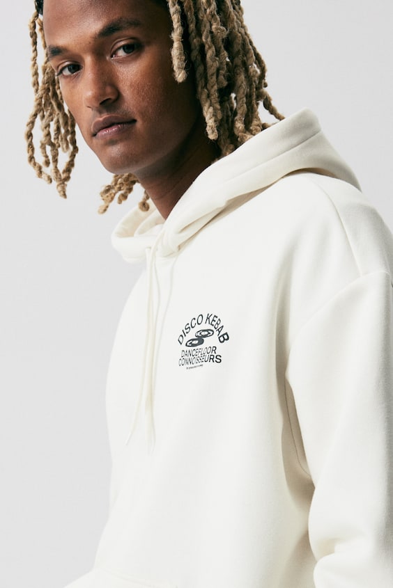 HM Bedruckter Hoodie in Oversized Fit Günstig kaufen