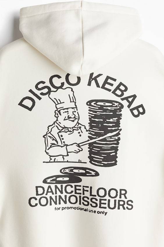 HM Bedruckter Hoodie in Oversized Fit Günstig kaufen