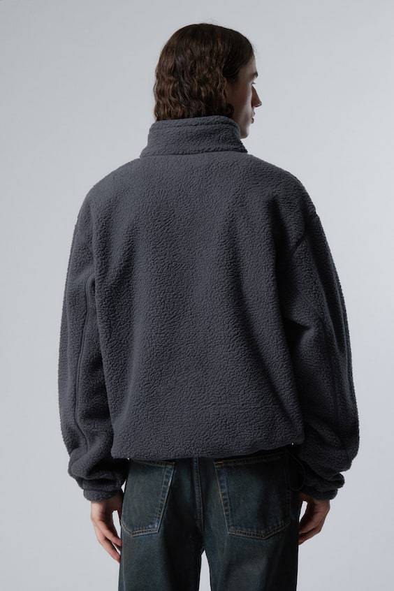 HM Fleece-Pullover mit Half-Zip Versandkostenfrei