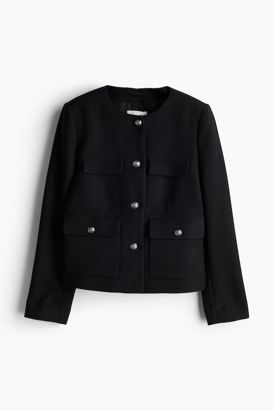 HM Blazer mit goldfarbenen Knöpfen Black Friday