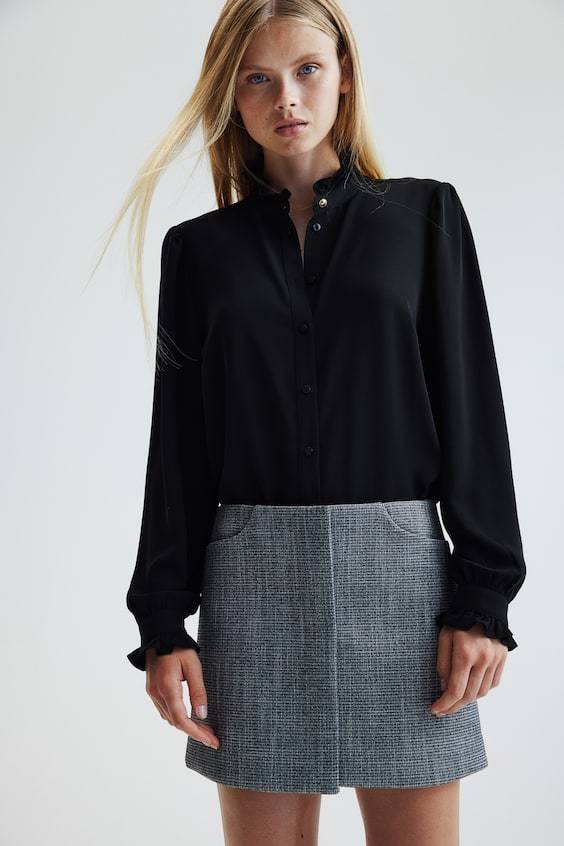 HM Bluse mit Volants JETZT KAUFEN